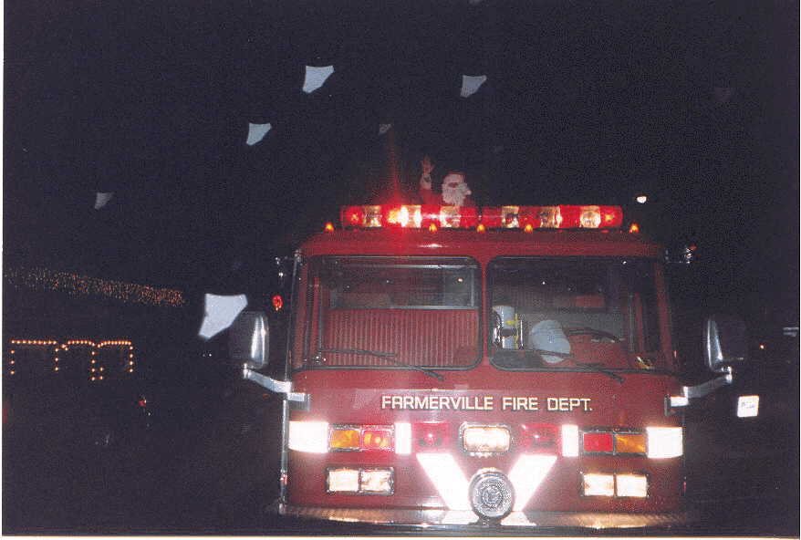 Santa Claus on Engine 7